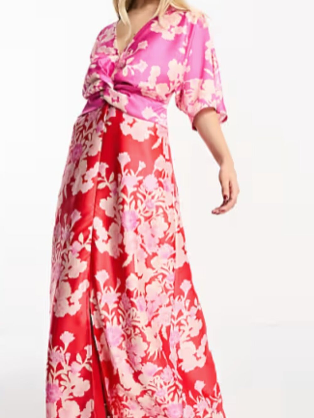 Hope & Ivy kimono  maxi dress